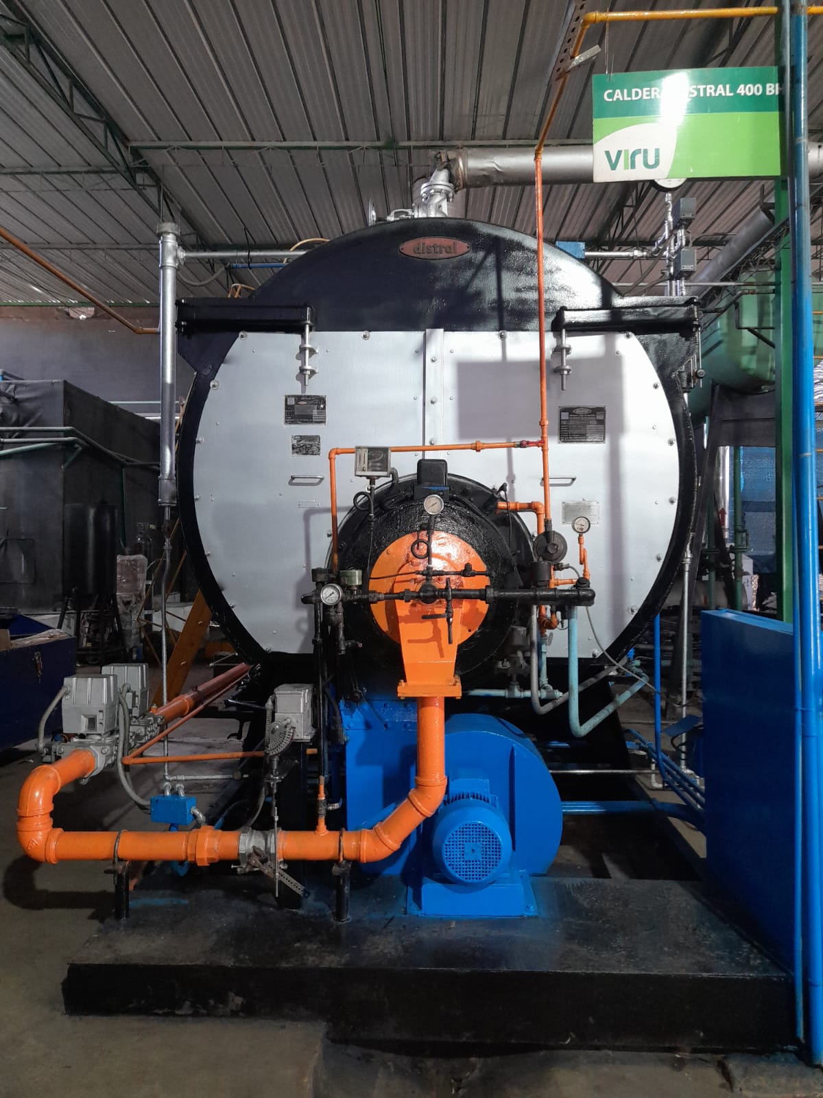 Sistema de vapor industrial